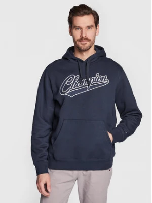 Champion Bluza Heavy Fleece Vintage Logo 217886 Granatowy Relaxed Fit