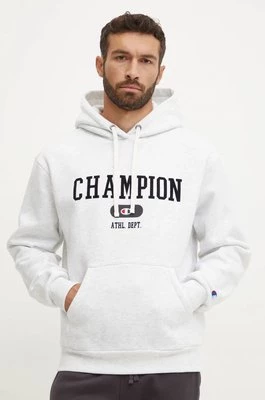 Champion bluza męska kolor beżowy z kapturem z nadrukiem 220430