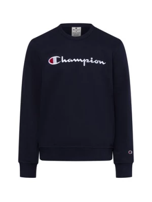 Champion Bluza męska Mężczyźni Bawełna niebieski nadruk,
