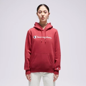 Champion Bluza Z Kapturem Hooded Sweatshirt bordowy