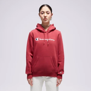 Champion Bluza Z Kapturem Hooded Sweatshirt bordowy