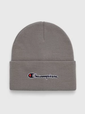 Champion czapka kolor szary z grubej dzianiny 805678-SLI