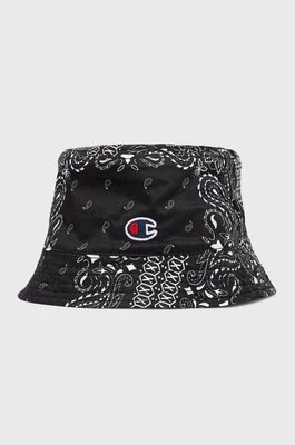 Champion kapelusz dwustronny bawełniany 805505 kolor czarny bawełniany