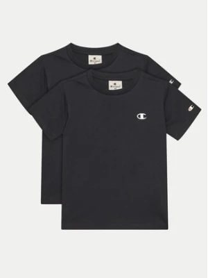Champion Komplet 2 t-shirtów 306581 Czarny Regular Fit