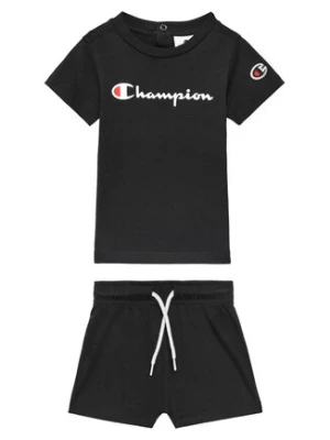 Champion Komplet t-shirt i spodenki 307055 Czarny Regular Fit