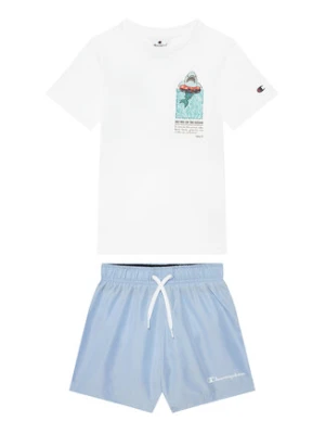 Champion Komplet t-shirt i spodenki 307063 Niebieski Regular Fit