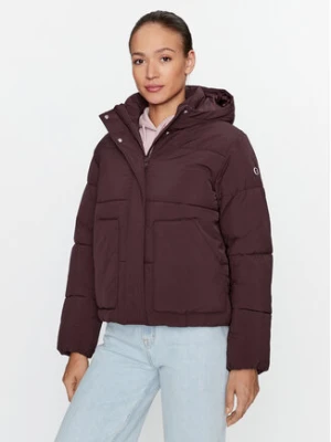 Champion Kurtka przejściowa Hooded Jacket 116921 Brązowy Custom Fit