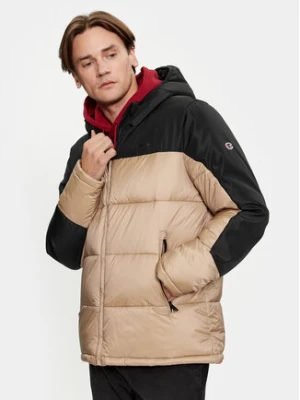 Champion Kurtka przejściowa Hooded Jacket 219190 Beżowy Regular Fit