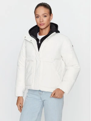 Champion Kurtka przejściowa Jacket 116922 Écru Custom Fit