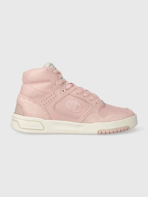 Champion sneakersy skórzane Z80 HI SL Mid kolor różowy