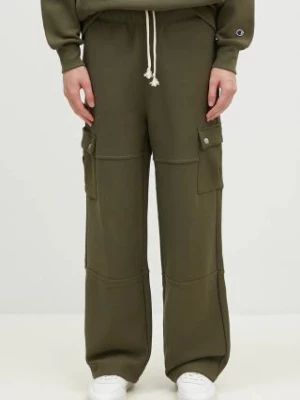 Champion spodnie dresowe Cargo Pants kolor zielony gładkie 220710