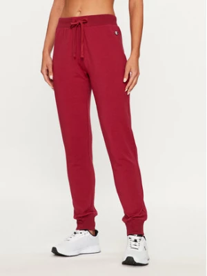 Champion Spodnie dresowe Rib Cuff Pants 116605 Bordowy Regular Fit