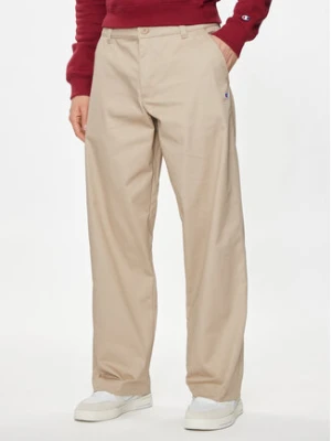 Champion Spodnie materiałowe 220013 Beżowy Wide Fit