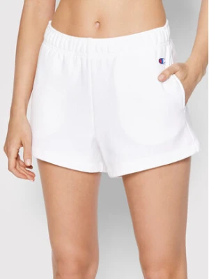 Champion Szorty sportowe 115107 Biały Regular Fit