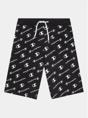 Champion Szorty sportowe 306297 Czarny Regular Fit