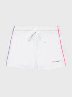 Champion Szorty sportowe 404669 Biały Regular Fit
