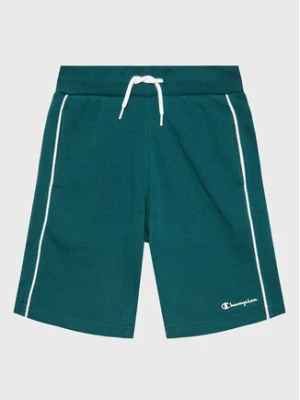 Champion Szorty sportowe Script Logo 306147 Zielony Regular Fit