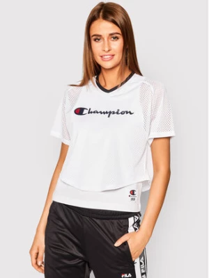 Champion T-Shirt 112903 Biały Regular Fit