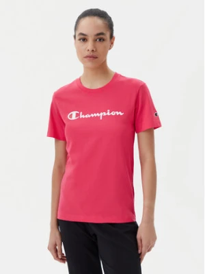 Champion T-Shirt 118090 Koralowy Slim Fit
