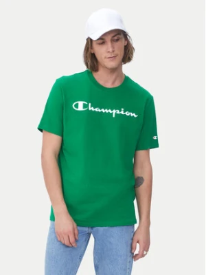 Champion T-Shirt 217146 Zielony Comfort Fit