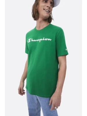 Champion T-Shirt 217146 Zielony Comfort Fit