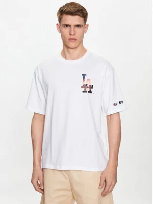 Champion T-Shirt 218923 Biały Relaxed Fit