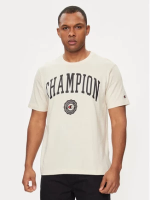 Champion T-Shirt 219852 Beżowy Comfort Fit