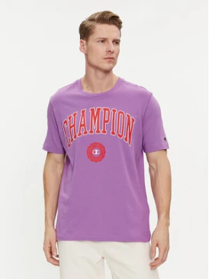 Champion T-Shirt 219852 Fioletowy Comfort Fit