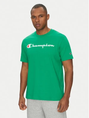 Champion T-Shirt 220256 Zielony Regular Fit