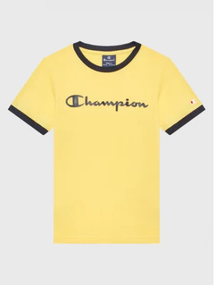 Champion T-Shirt 306286 Żółty Regular Fit