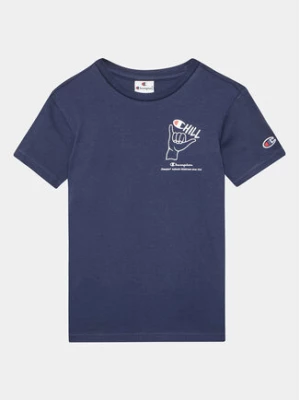 Champion T-Shirt 306373 Granatowy Regular Fit