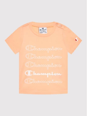 Champion T-Shirt 404389 Pomarańczowy Regular Fit