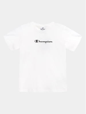 Champion T-Shirt 404643 Biały Regular Fit