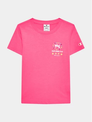 Champion T-Shirt 404681 Różowy Regular Fit