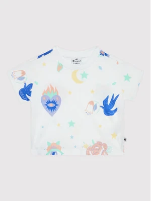 Champion T-Shirt All-Over Colourful Print 404400 Biały Custom Fit