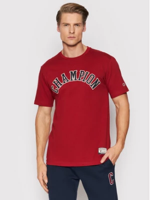 Champion T-Shirt Collegiate Logo 216575 Czerwony Regular Fit