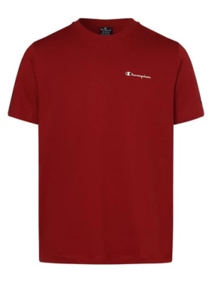 Champion T-shirt męski Mężczyźni Bawełna czerwony nadruk,