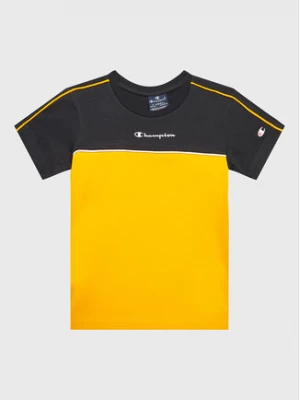 Champion T-Shirt Piping Block 306148 Żółty Regular Fit