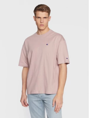 Champion T-Shirt Small C Logo 216548 Różowy Relaxed Fit