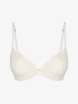CHANGE Lingerie Rose Biustonosz Push Up Usztywniany Z Fiszbinami Biały