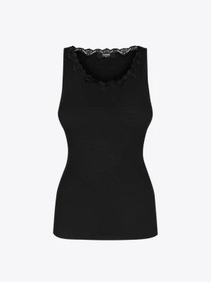 CHANGE Lingerie Wool Rib Top Czarny