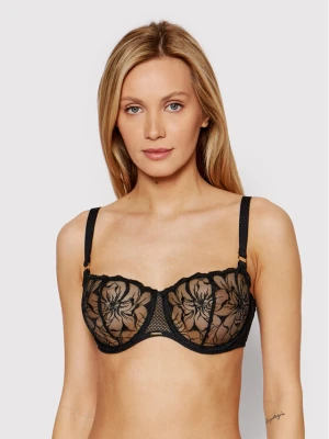 Chantelle Biustonosz balkonetka Fleurs C12M50 Czarny