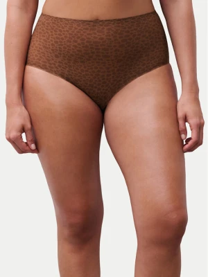Chantelle Figi klasyczne z wysokim stanem Soft Stretch C11D70 Brązowy