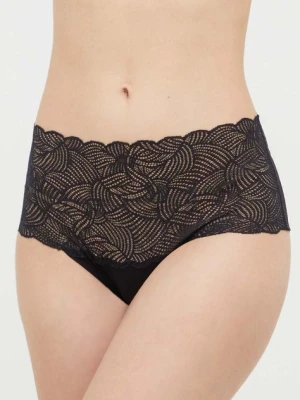 Chantelle figi Soft Stretch kolor czarny z koronki