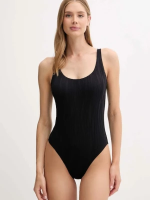 Chantelle jednoczęściowy strój kąpielowy SWIM ONE kolor czarny lekko usztywniona miseczka C12VU9