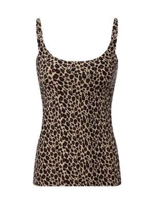 Chantelle Kamizelka damska - miękki stretch Kobiety brązowy|czarny|beżowy wzorzysty, XS/S