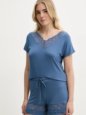 Chantelle t-shirt piżamowy damska kolor niebieski FNAKJ5