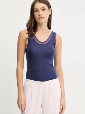 Chantelle top wełniany Femilet kolor niebieski FN1582