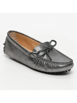 CHARLES & SMITH Mokasyny "Newton" w kolorze srebrnym rozmiar: 37