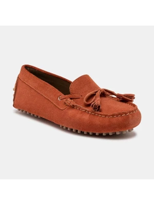 CHARLES & SMITH Skórzane mokasyny "January" w kolorze pomarańczowym rozmiar: 40